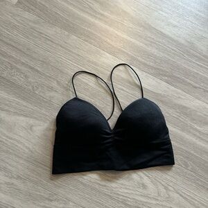 Forever 21 Black Strappy Top